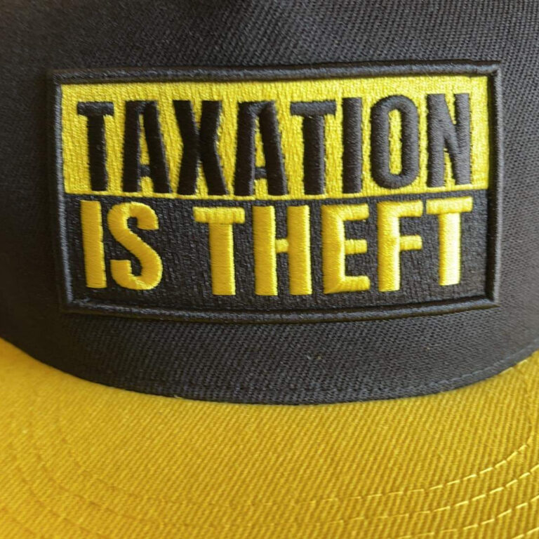 Taxation is theft keychain taxation is theft