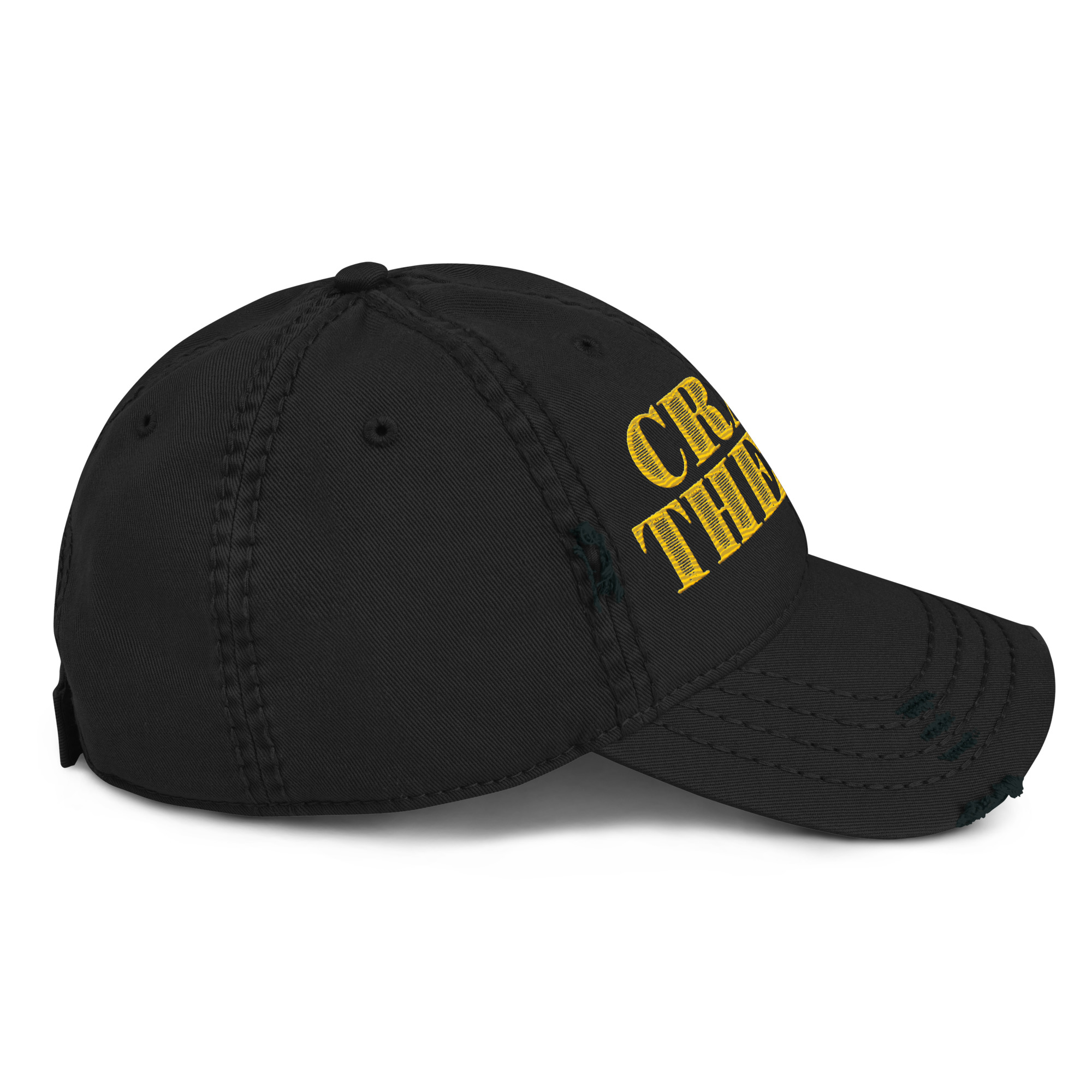 Crash The Fed Distressed Hat - Black - Image 6